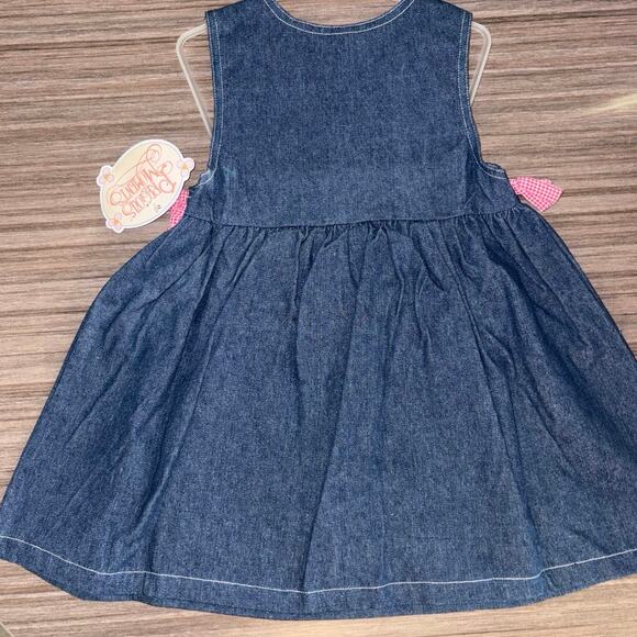 Adorable vintage Precious Moments denim jumper dress from Y2K 4T - Picture 4 of 4